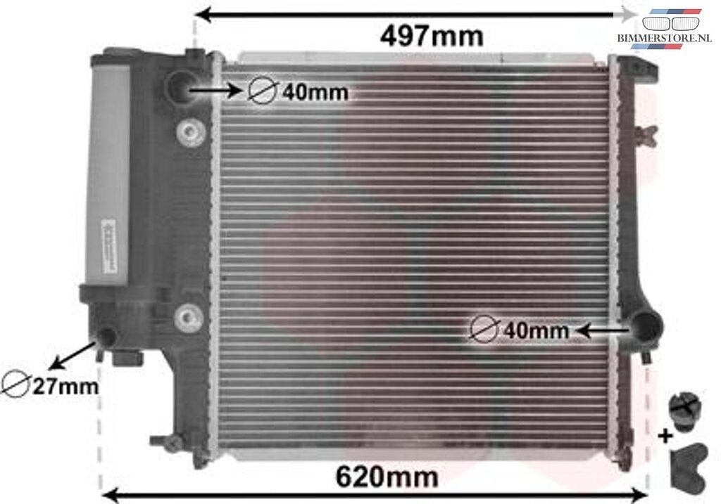 Radiateur 440x440x34 MM aut BMW 3 serie E30 4 cyl  171117191, -, -, Nieuw, Ophalen of Verzenden