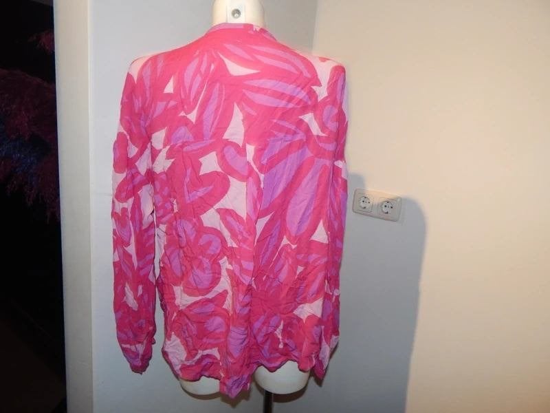 Fabienne Chapot mooie blouse roze paars tinten bloemen 38, Maat 38/40 (M), Overige kleuren, Verzenden, Zo goed als nieuw