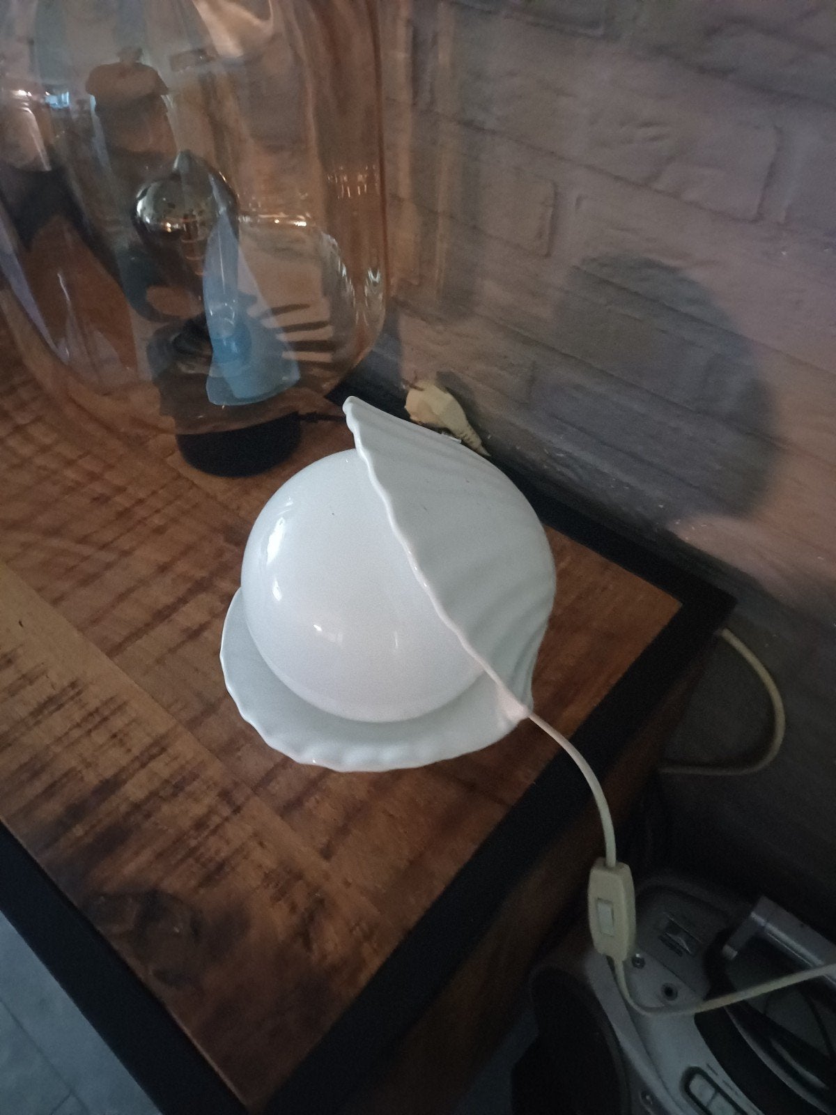 retro schelpen lamp zie foto's, Ophalen of Verzenden, Zo goed als nieuw