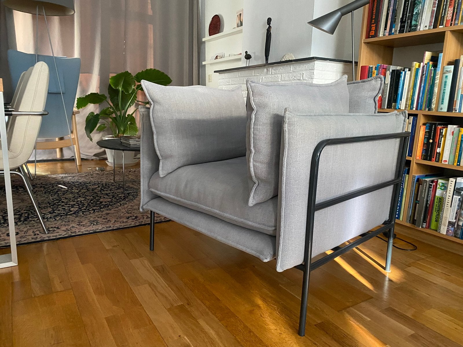 Mooie comfortabele Bolia Pepe fauteuil, Ophalen, Gebruikt, 75 tot 100 cm, Stof