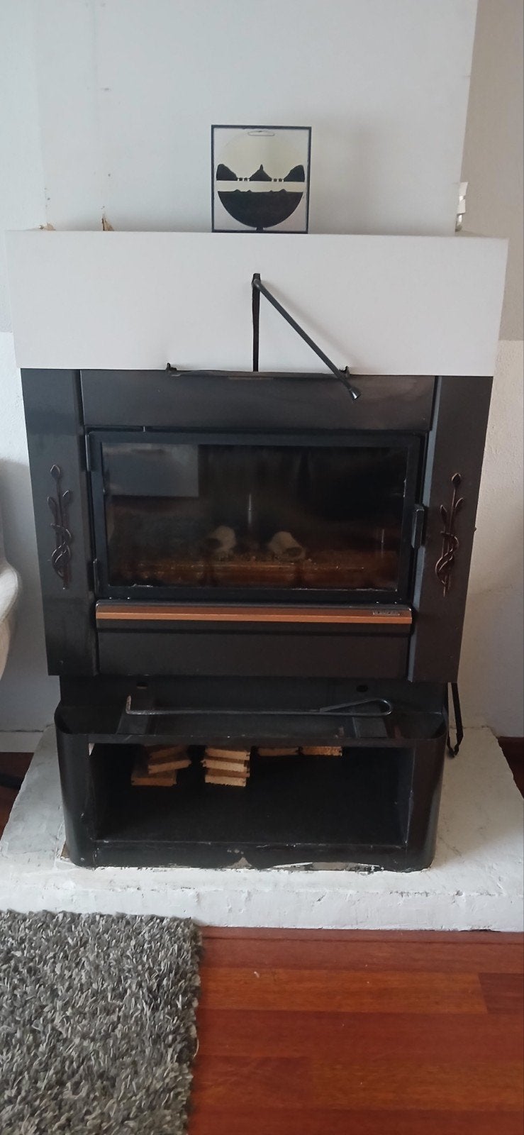Houthaard Supra Cluny D 11 kW - Gebruikt, Ophalen, Gebruikt, Vrijstaande haard, Houthaard