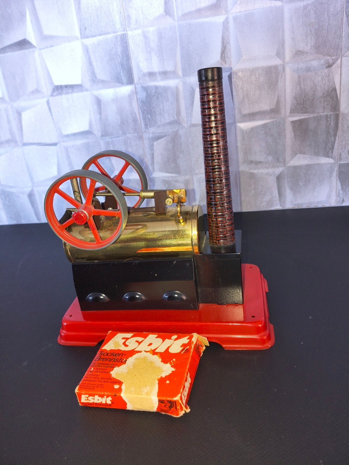 Vintage Fleischmann stoommachine met Esbit brandstof, Ophalen of Verzenden, Koper