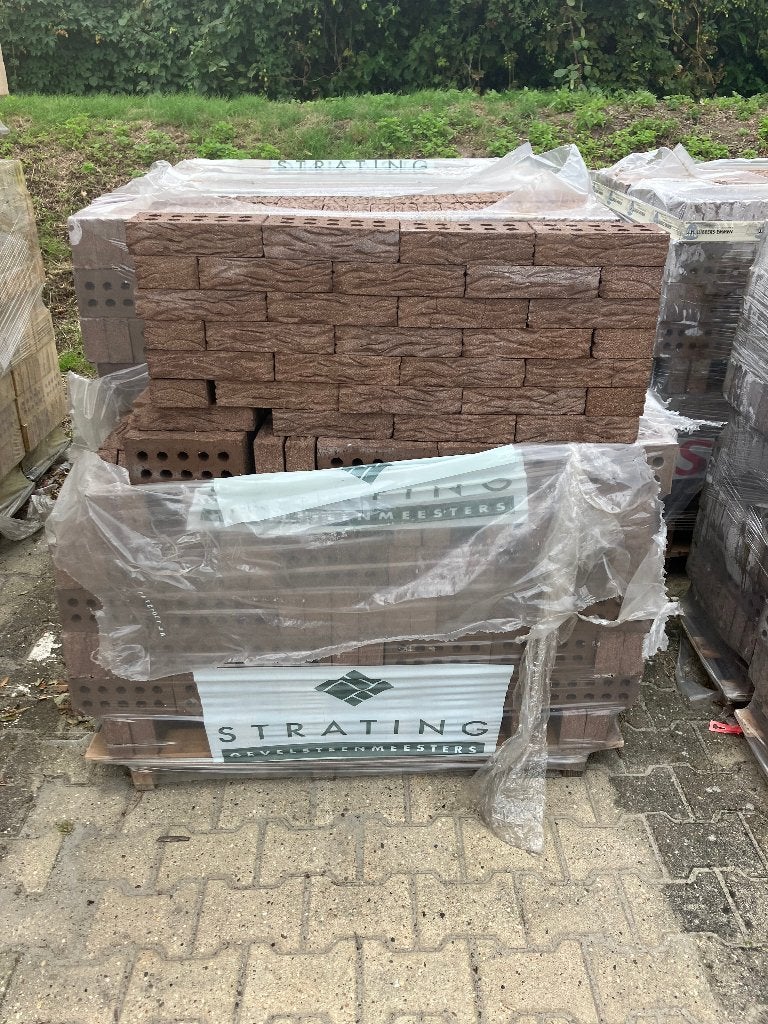 Goedkope Metselsteen bruin generft structuur,, Ophalen of Verzenden, Bakstenen
