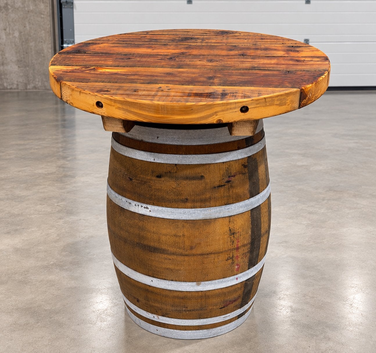 Hangtafel van houten wijn vat, Ophalen of Verzenden, Zo goed als nieuw