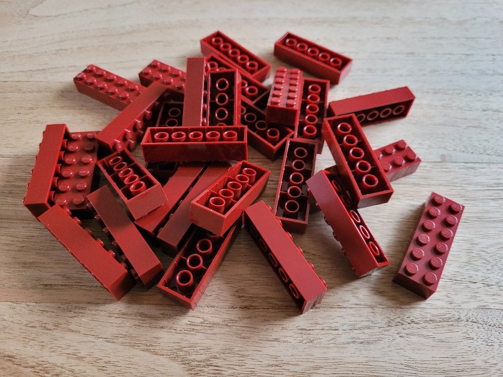 Partij N793=25x Nieuwe Lego stenen 2x6 (Meerdere setjes)
