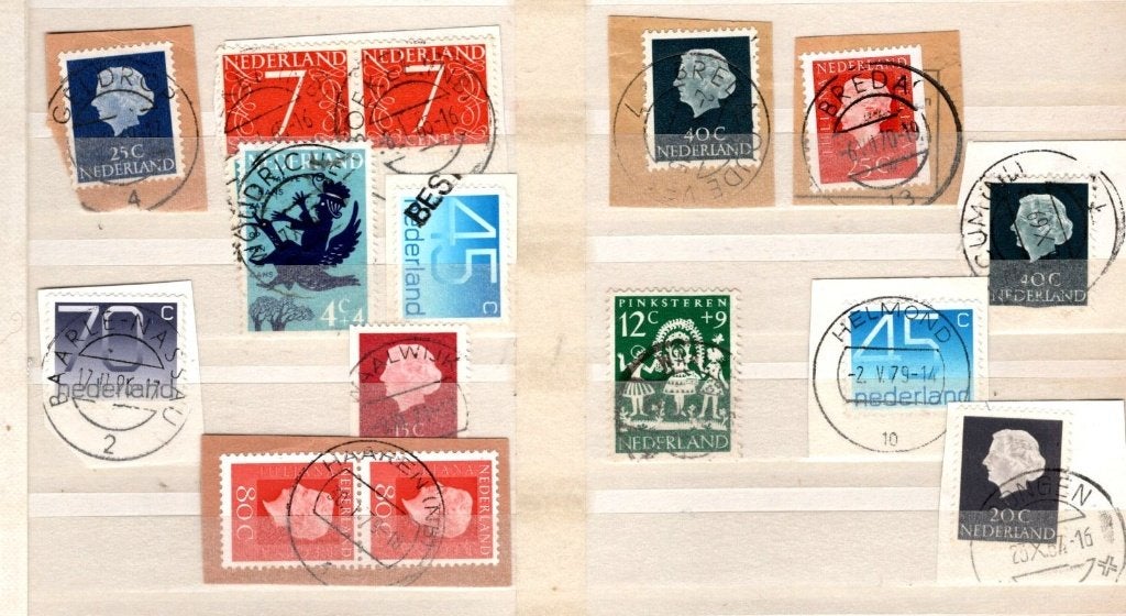 Stempels wo Haaren (NB) Boekel Woudrichem Best (20), Postzegels en Munten, Postzegels | Nederland, Verzenden, Na 1940, Gestempeld