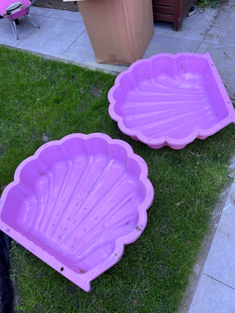 Zandbak schelp - roze, Ophalen, Gebruikt