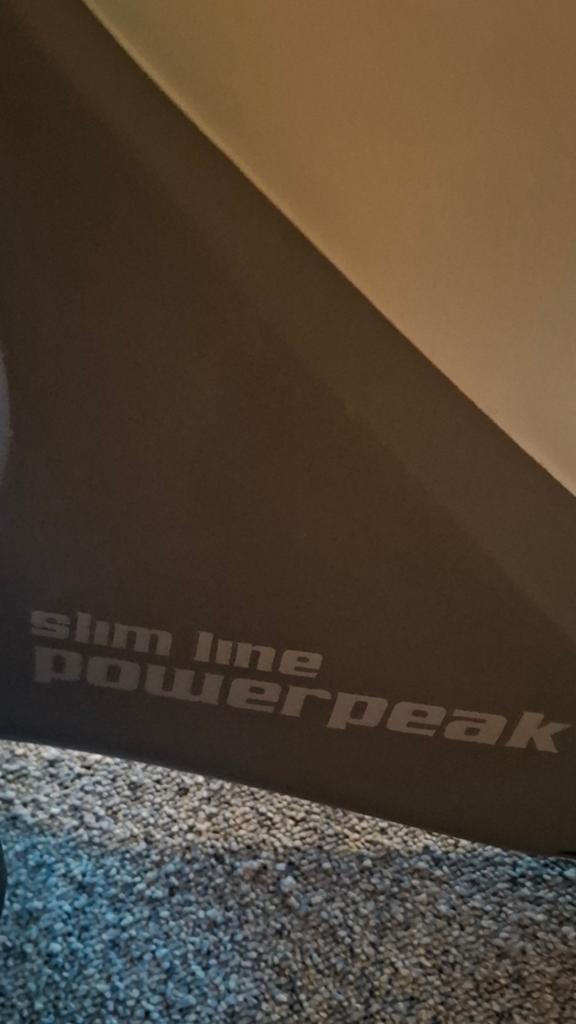 Powerpeak Slim Line Hometrainer - Z.G.A.N., Ophalen, Zo goed als nieuw, Metaal, Benen