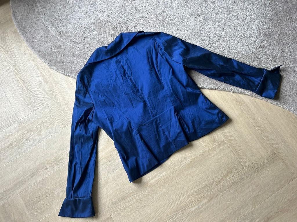 Vera Mont Blouse Blauw Maat L, Ophalen of Verzenden, Zo goed als nieuw, Maat 38/40 (M), Blauw