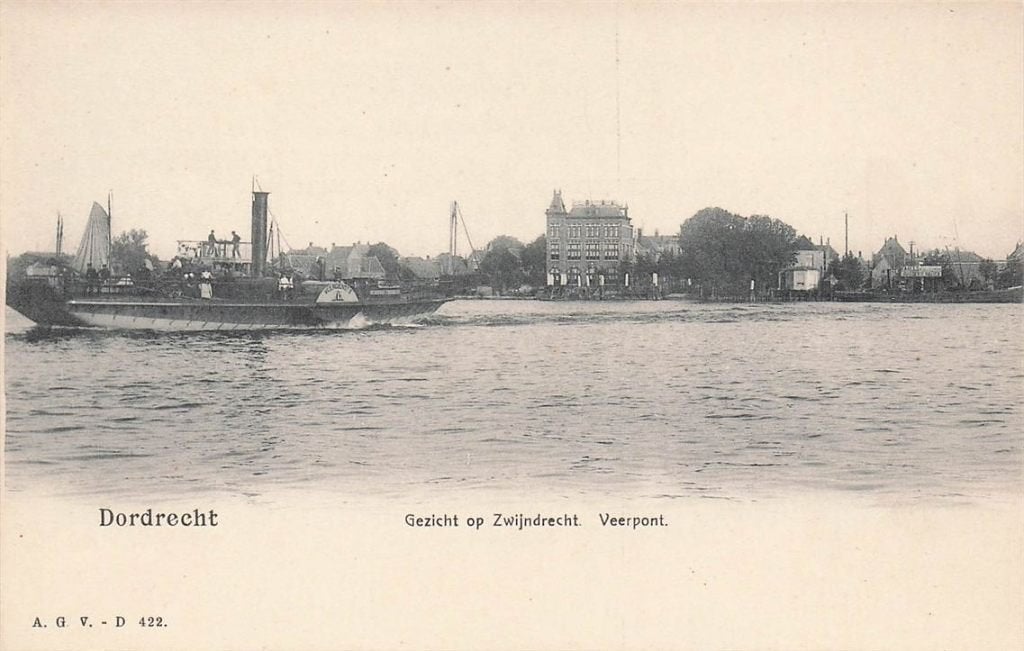 702-207-033 Dordrecht Gezicht Op Zwijndrecht Veerpont, Verzenden, Voor 1920, Zuid-Holland