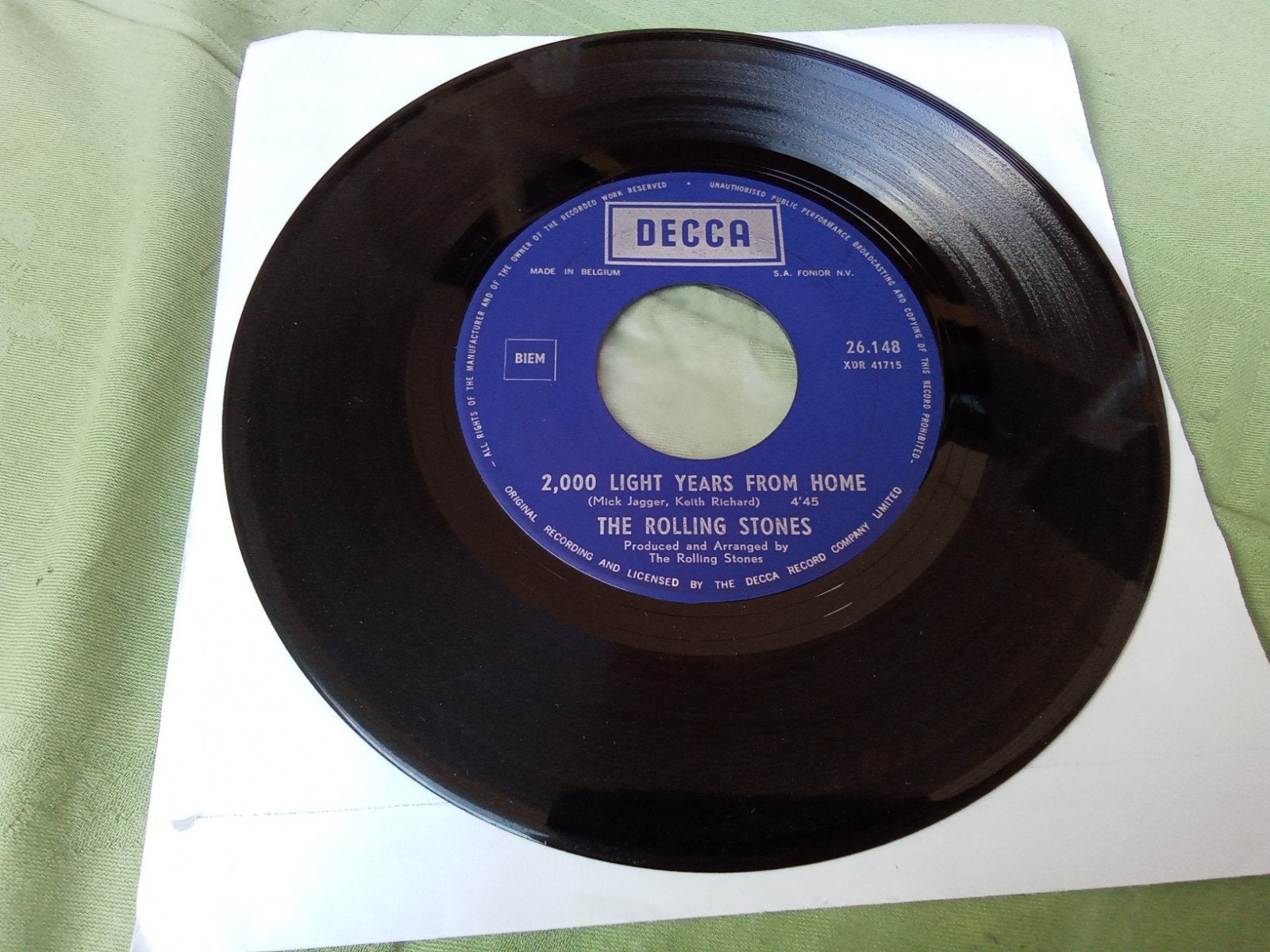 The Rolling Stones.       2000 light years from home, Cd's en Dvd's, Vinyl Singles, Verzenden, Gebruikt, 7 inch, Pop