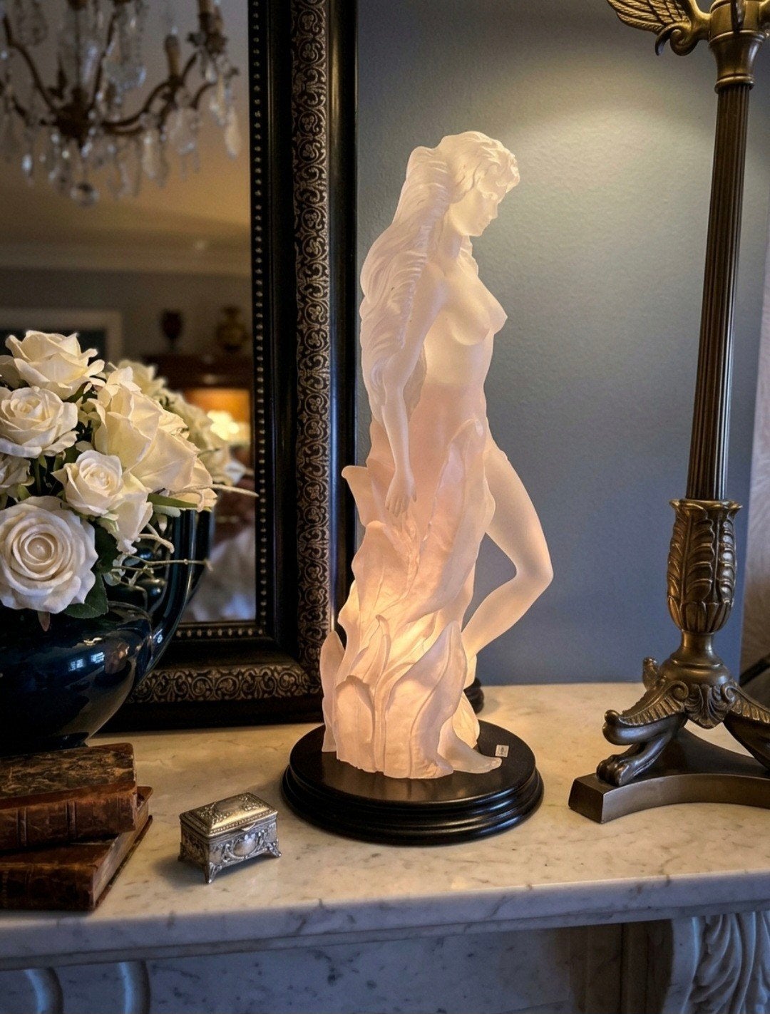 Vintage sculptuur in neo-art-deco stijl van Spaanse Angelo, Ophalen of Verzenden, Art deco