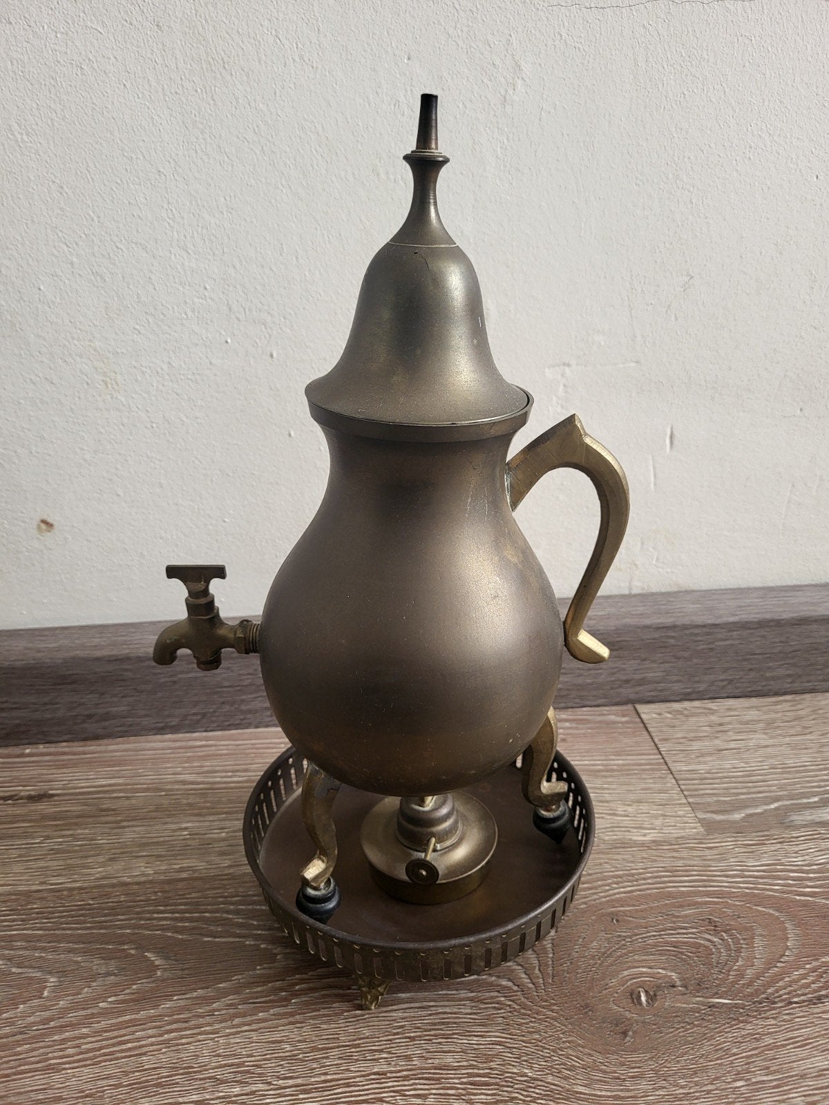 Antieke Koperen Samovar - Vintage Theepot met Kraan, Ophalen of Verzenden, Koper