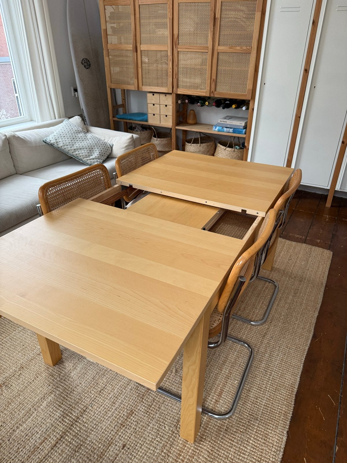 IKEA BJURSTA uitschuifbare eettafel - Prima staat!, Ophalen, 100 tot 150 cm, 50 tot 100 cm, Zo goed als nieuw