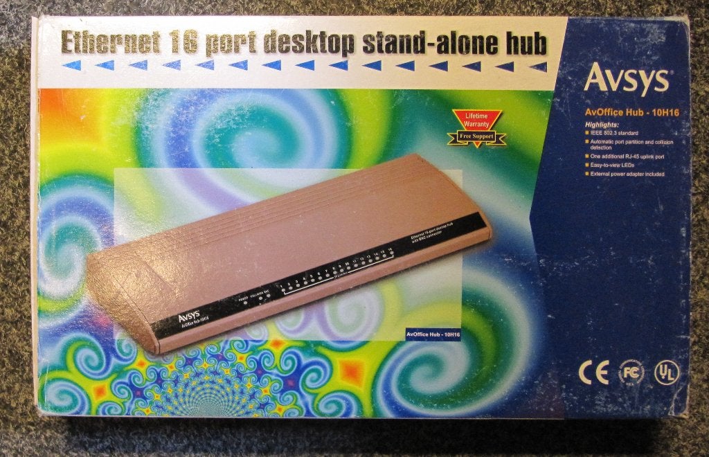 Avsys Ethernet 16 port Hub, Ophalen of Verzenden, Nieuw