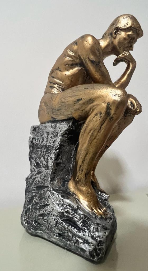 De Denker Beeld Beeldje The Thinker Standbeeld Mens, Verzamelen, Beelden en Beeldjes, Verzenden, Nieuw, Mens