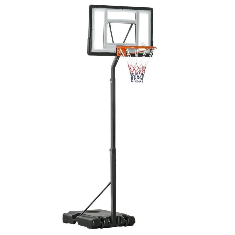 Verstelbare basketbalstandaard met bord en ring, Sport en Fitness, Basketbal, Ophalen of Verzenden