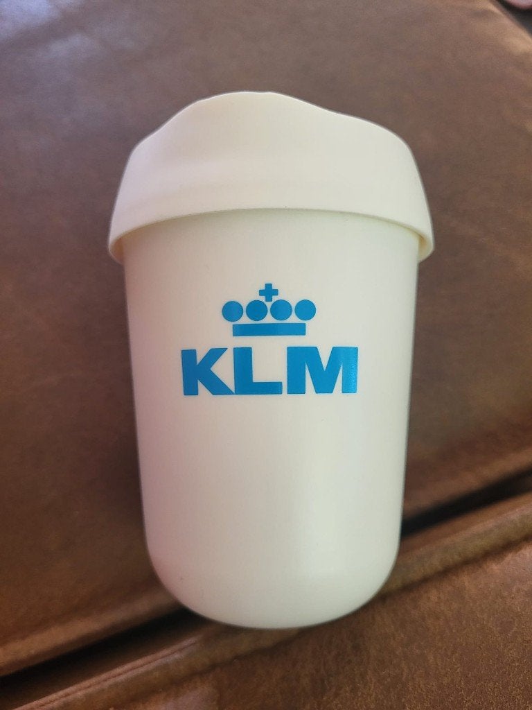 KLM - To go beker / Travelcup - Duurzame Koffie - Thee beker, Ophalen of Verzenden