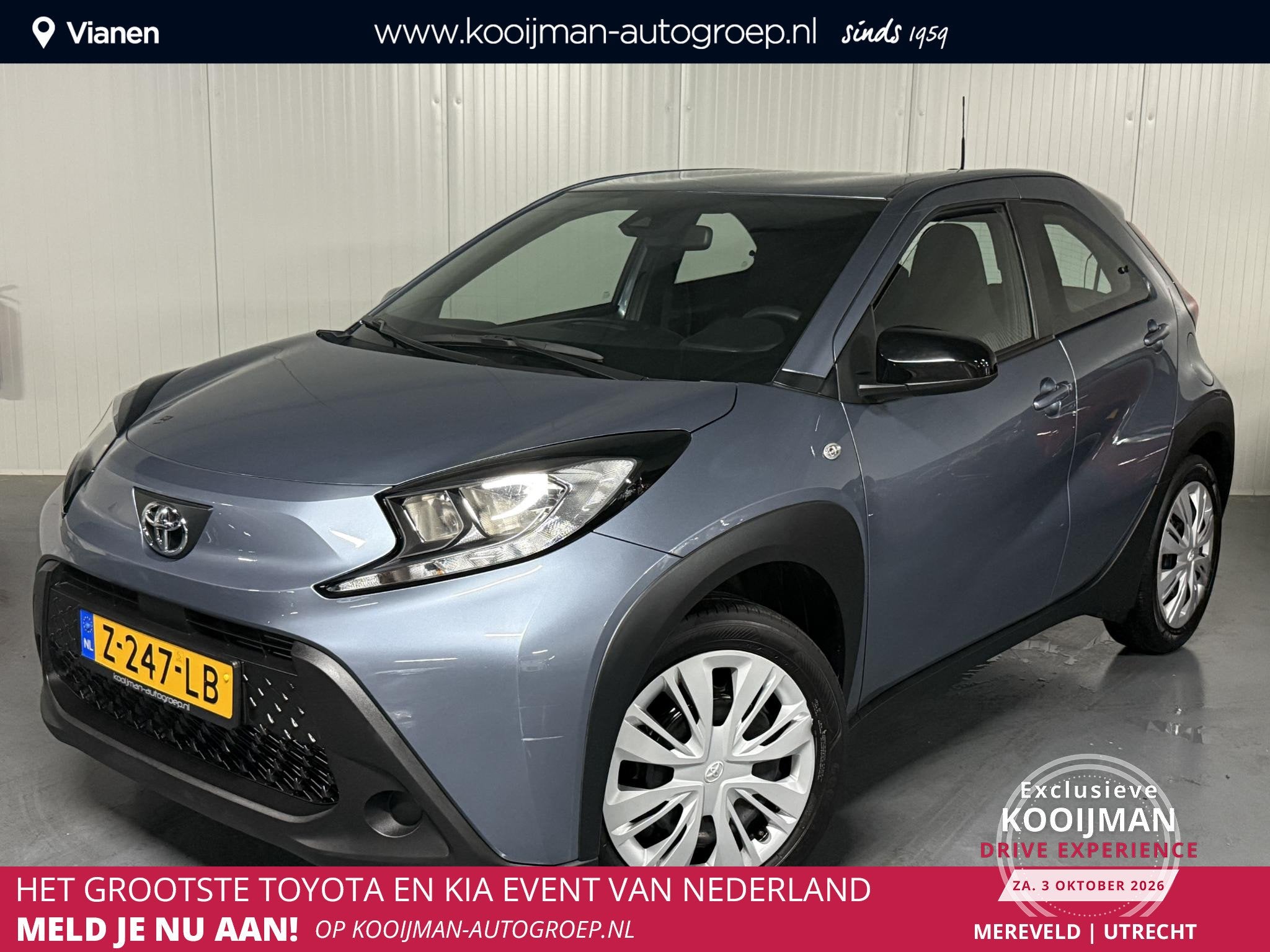Toyota Aygo X 1.0 VVT-i MT Play Draadloze Carplay, Adaptive, Auto's, Gebruikt, 920 kg, 4 stoelen, Origineel Nederlands
