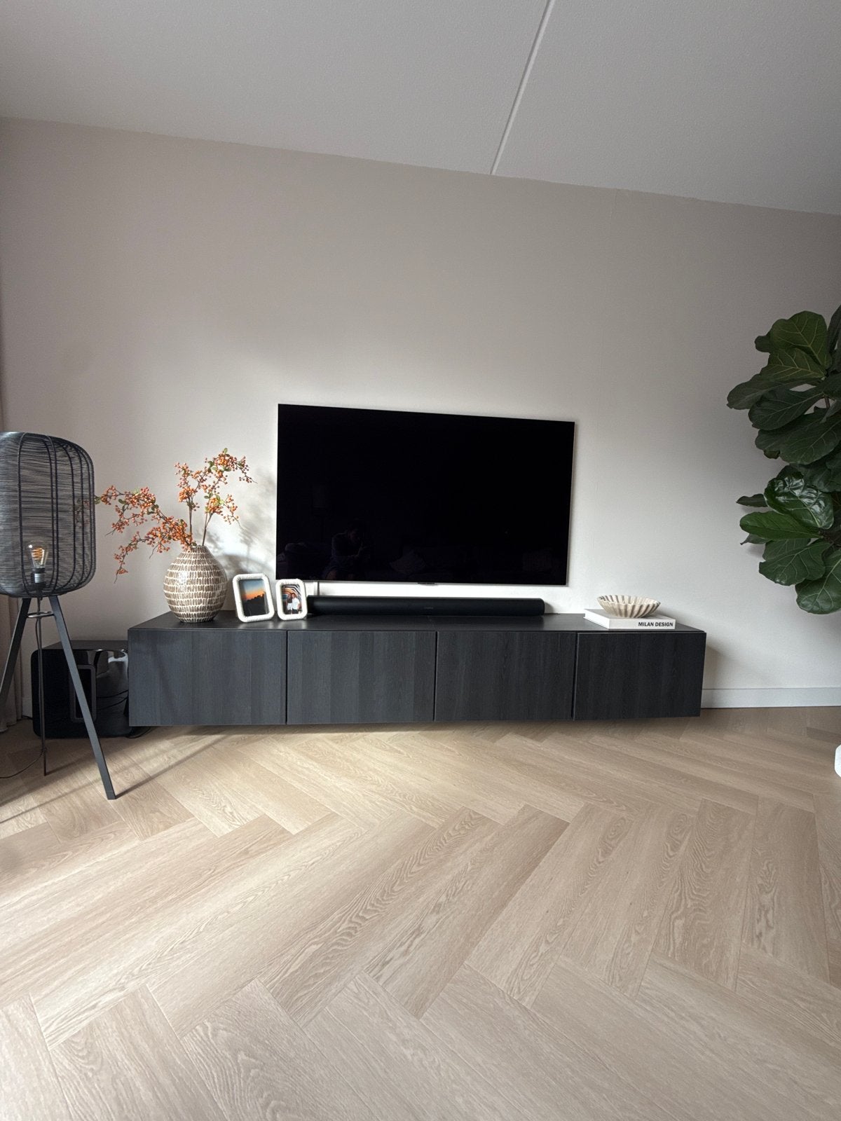 Ikea Bestå TV-meubel - 2 delen (ook los te koop), Ophalen, Gebruikt, 100 tot 150 cm, Minder dan 100 cm