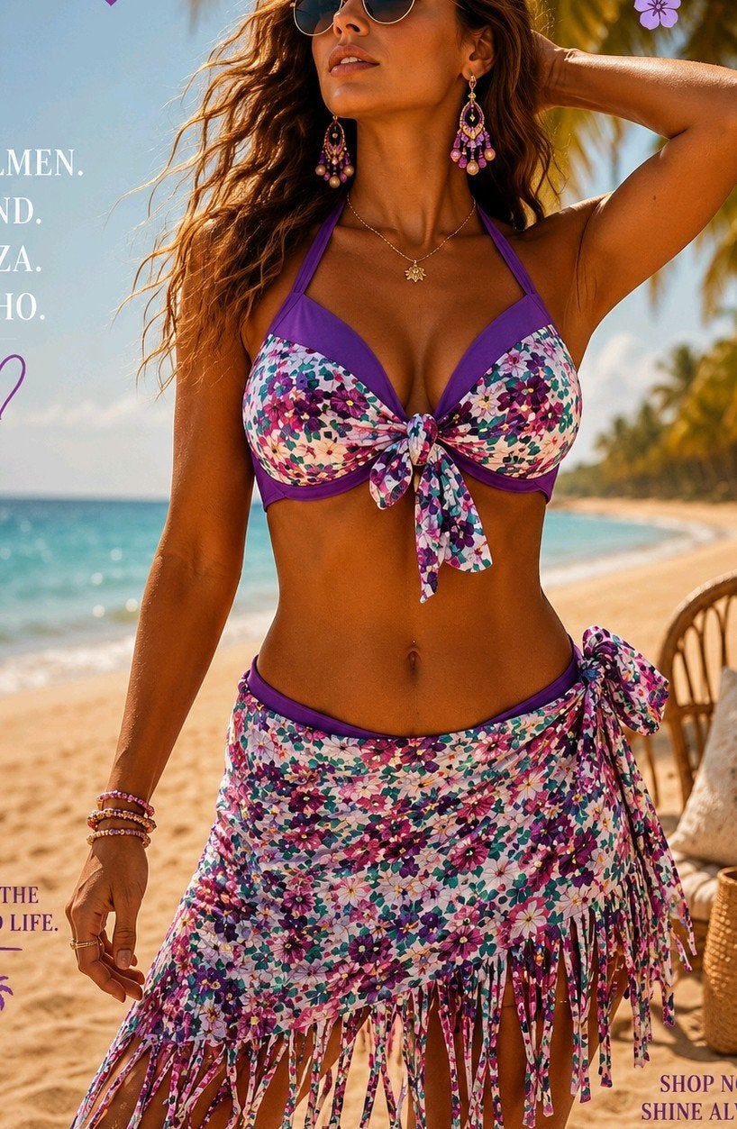 partij Ibiza bikini 3 delige sets 10 st 1 koop, Ophalen of Verzenden, Nieuw, Overige kleuren, Bikini