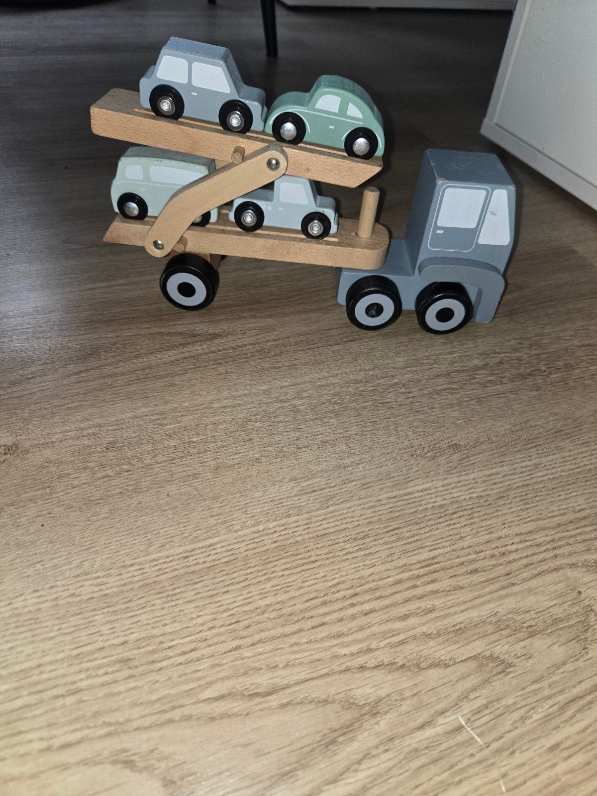 Little Dutch Houten Vrachtwagen met Auto's, Ophalen, Zo goed als nieuw