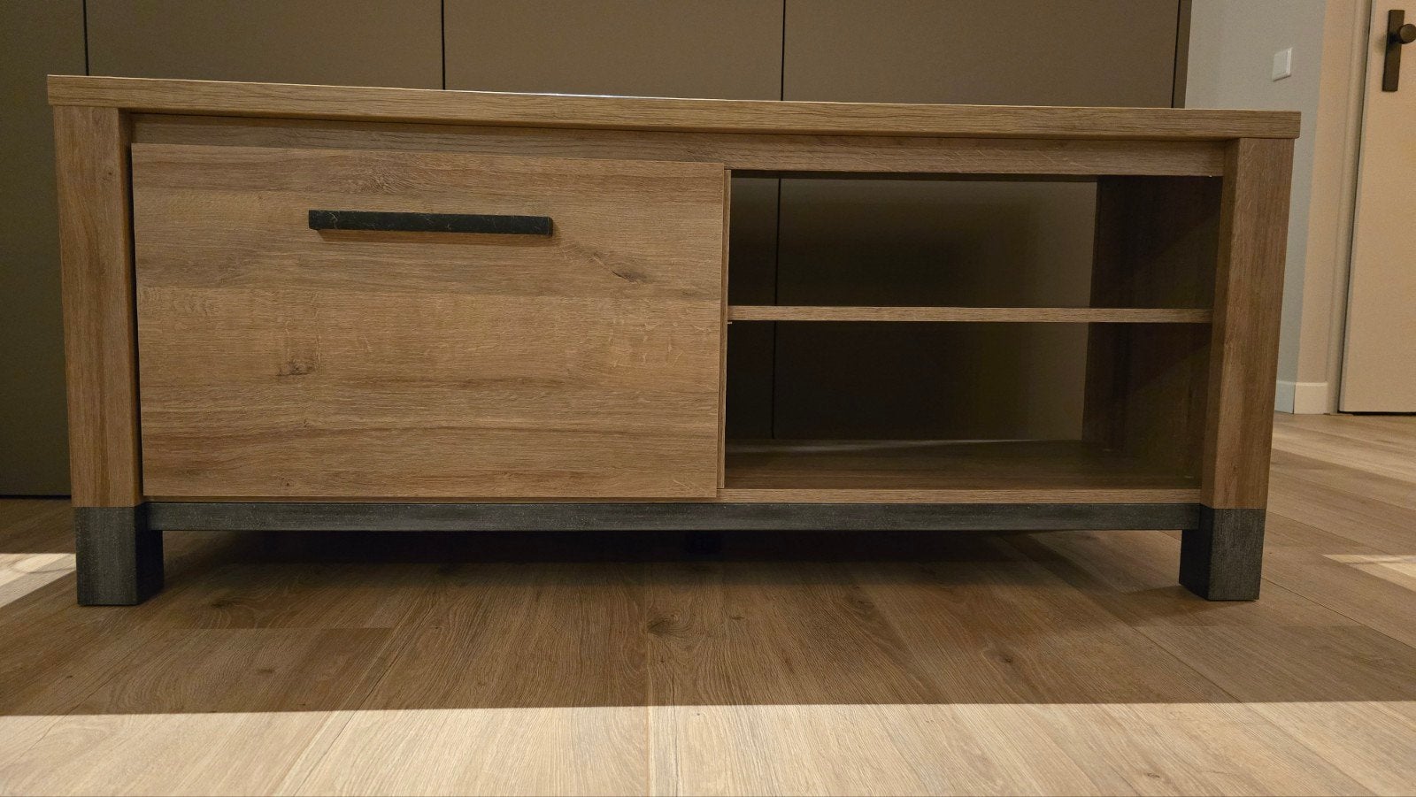 Boekenkast en TV-meubel set, Ophalen, Modern, Industrieel, Met lade(s), Zo goed als nieuw