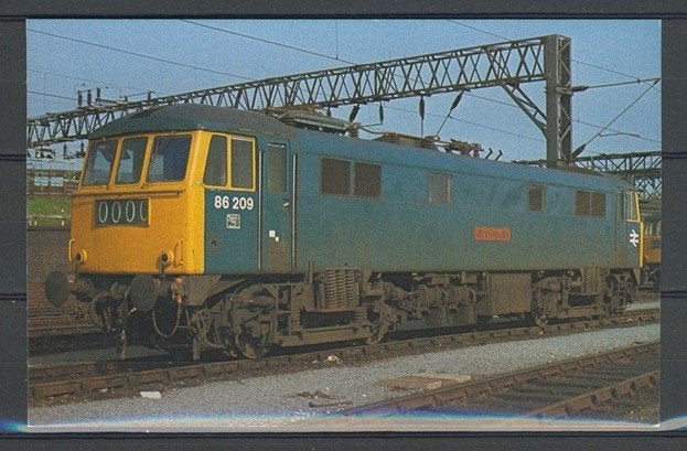 Locomotief Lok No. 86 209 Foto-Ansichtkaart Trein t-38 jdu, Ophalen of Verzenden, Zo goed als nieuw, Trein, Kaart of Prent