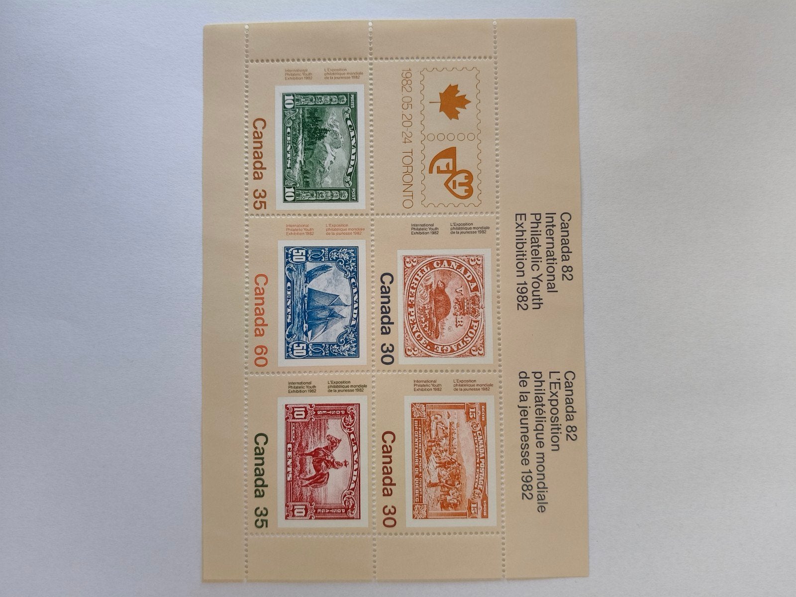 Canada 82 Internationale Jeugd Tentoonstellin, Postzegels en Munten, Ophalen of Verzenden