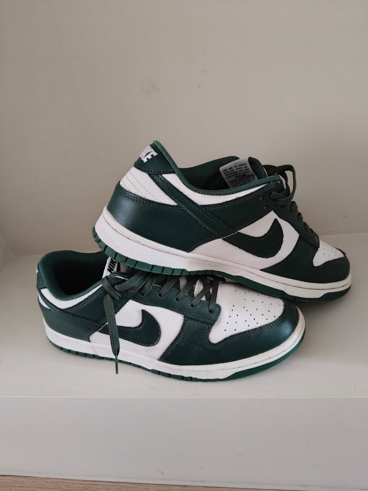 Nike Dunk Low "Green/White" Sneakers, Nike, Ophalen of Verzenden, Groen, Sneakers of Gympen