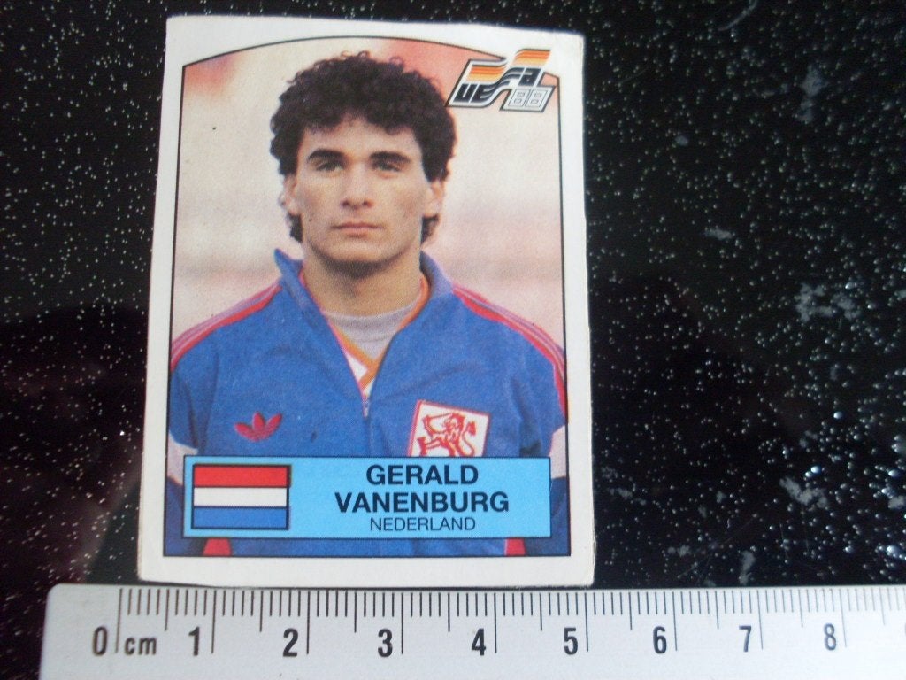 sticker uefa 1988 Gerard Vanenburg, Verzenden, Zo goed als nieuw, Sport