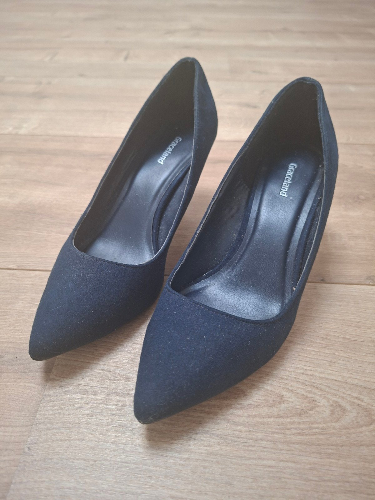 Blauwe dames pumps, maat 36, amper gedragen, Ophalen, Blauw, Zo goed als nieuw, Graceland