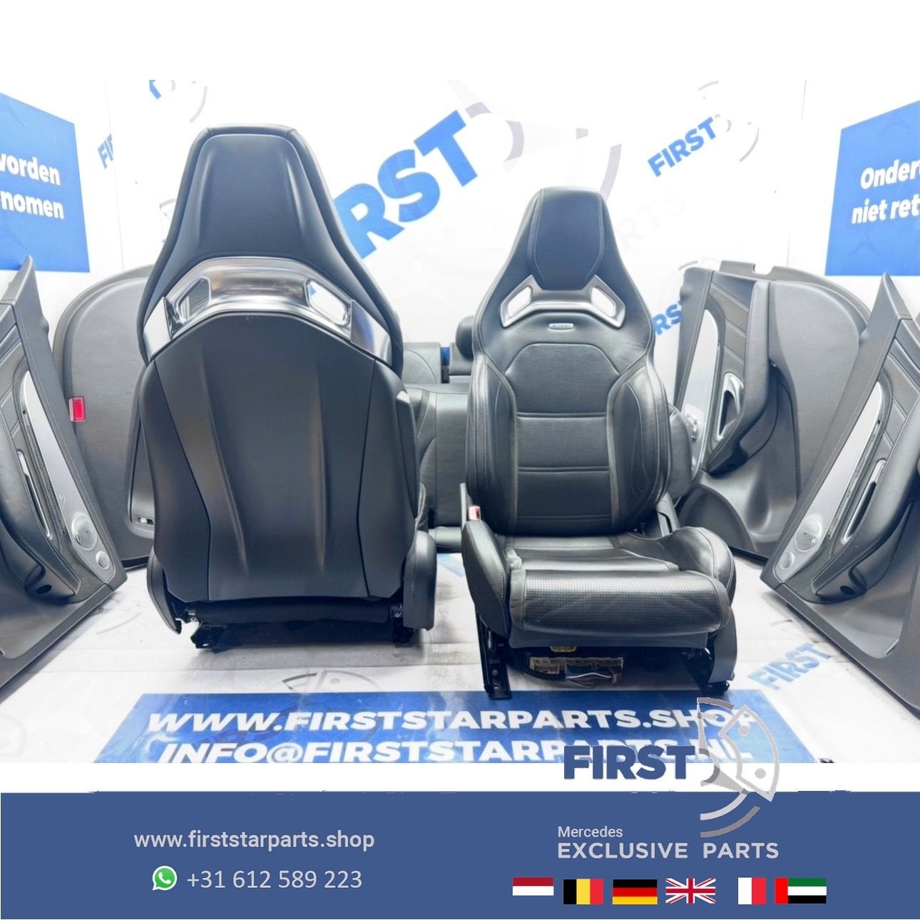 W205 C63 AMG interieur Mercedes SCHAALSTOELEN C63S stoelen C, Gebruikt, -, Ophalen of Verzenden, -