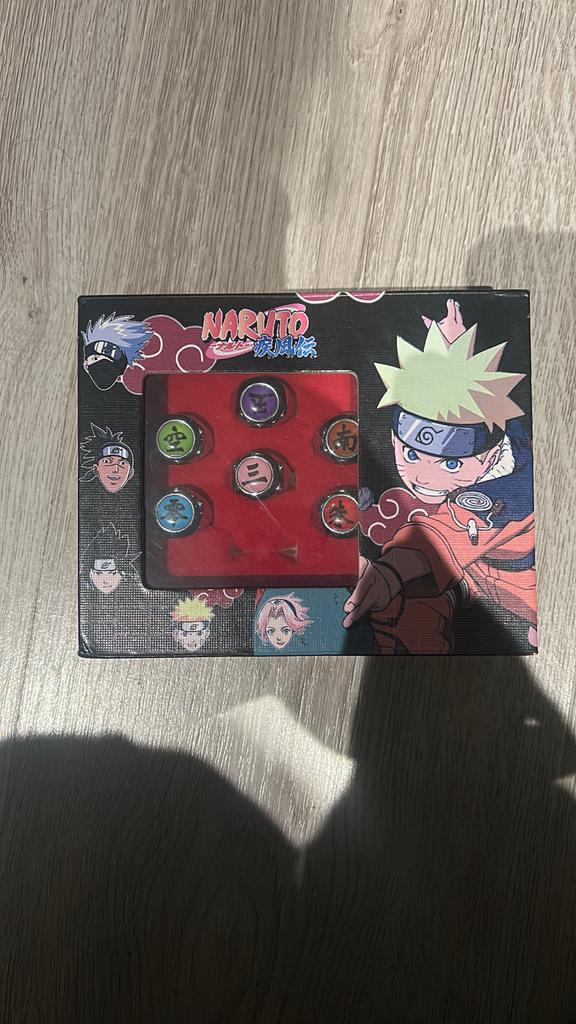 Akatsuki Ringen Set - 8 Stuks (2 ontbreken), Gebruikt, IJzer of Staal, Ophalen of Verzenden, Dame of Heer