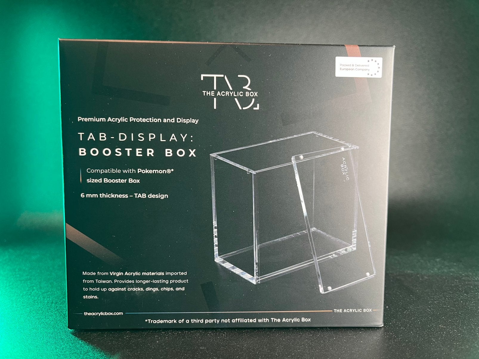 The Acrylic Box – Pokémon Booster Box Acrylic Case (6 mm), Verzenden, Nieuw, Boosterbox
