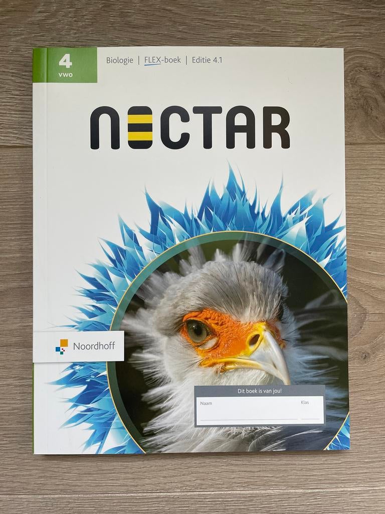Nectar Biologie FLEX-boek 4 VWO Editie 4.1 Noordhoff, Ophalen of Verzenden, Nieuw, VWO, Biologie