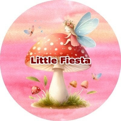 lf195 luxe icing paddestoel elfje 20cm eetbare taart print, Ophalen of Verzenden, Nieuw, Taarten, Versiering