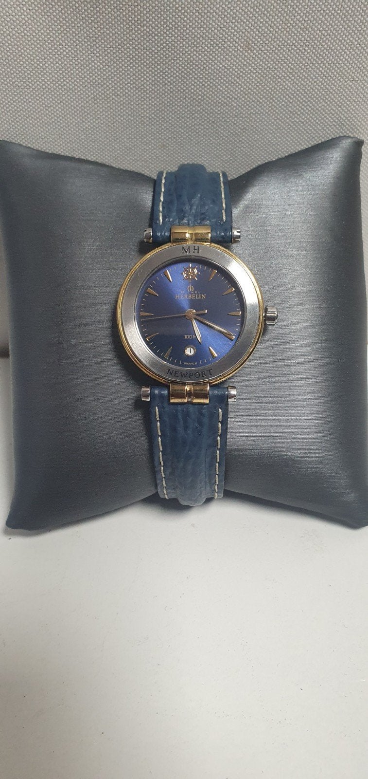 Michel Herbelin Newport Polshorloge - Blauw/Goud, Ophalen of Verzenden