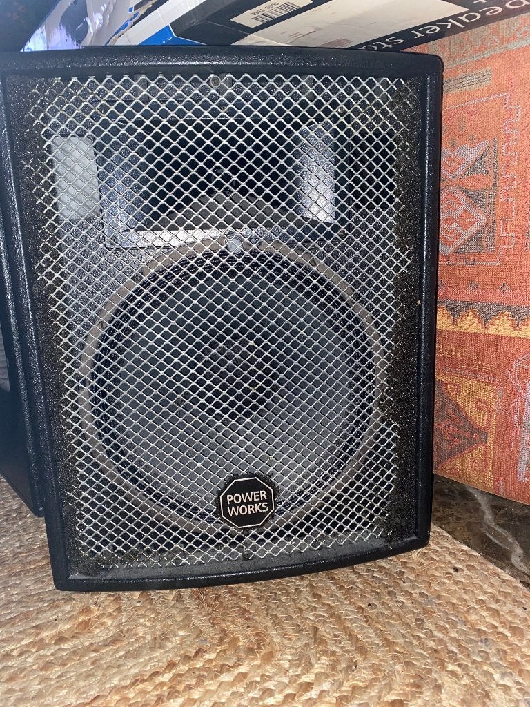 Te koop: Power Works RS 122 M Monitor / Speaker (12 inch), Muziek en Instrumenten, Ophalen, Gebruikt, Minder dan 500 watt, Monitor(versterker)