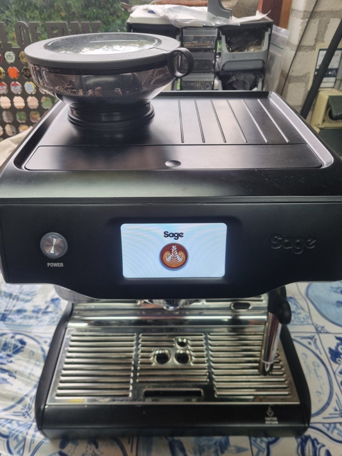 Sage The Oracle Touch Truffle - Gereviseerd, Zeer Goede Staa, Witgoed en Apparatuur, Stoompijpje, Espresso apparaat, Refurbished