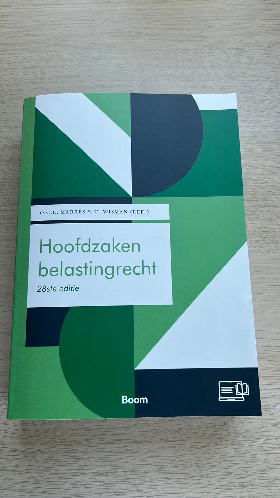 Hoofdzaken belastingrecht 28ste editie, Ophalen of Verzenden, Beta, Zo goed als nieuw, WO
