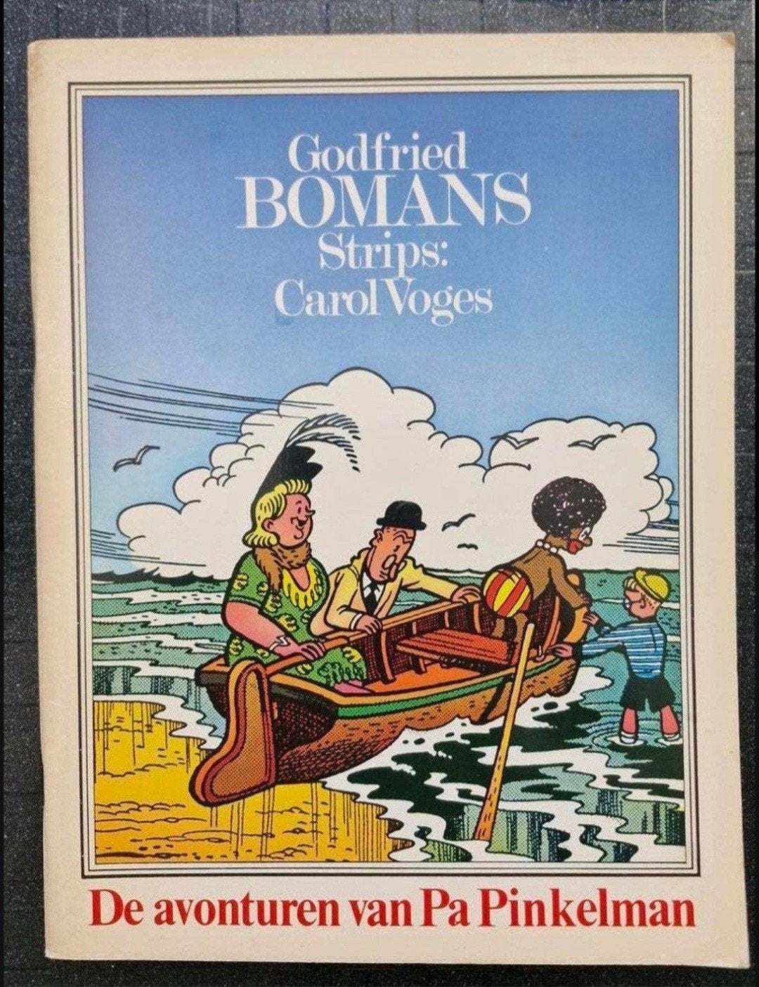 Godfried Bomans Strips: De avonturen van Pa Pinkelman, Eén stripboek, Ophalen of Verzenden, Gelezen, Godfried Bomans, Carol Voges
