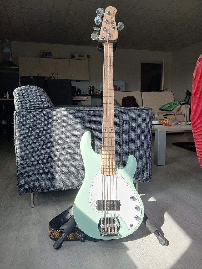 Sterling SUB Stingray 5 Mint Green, Ophalen, Zo goed als nieuw, Elektrisch, 5-snarig
