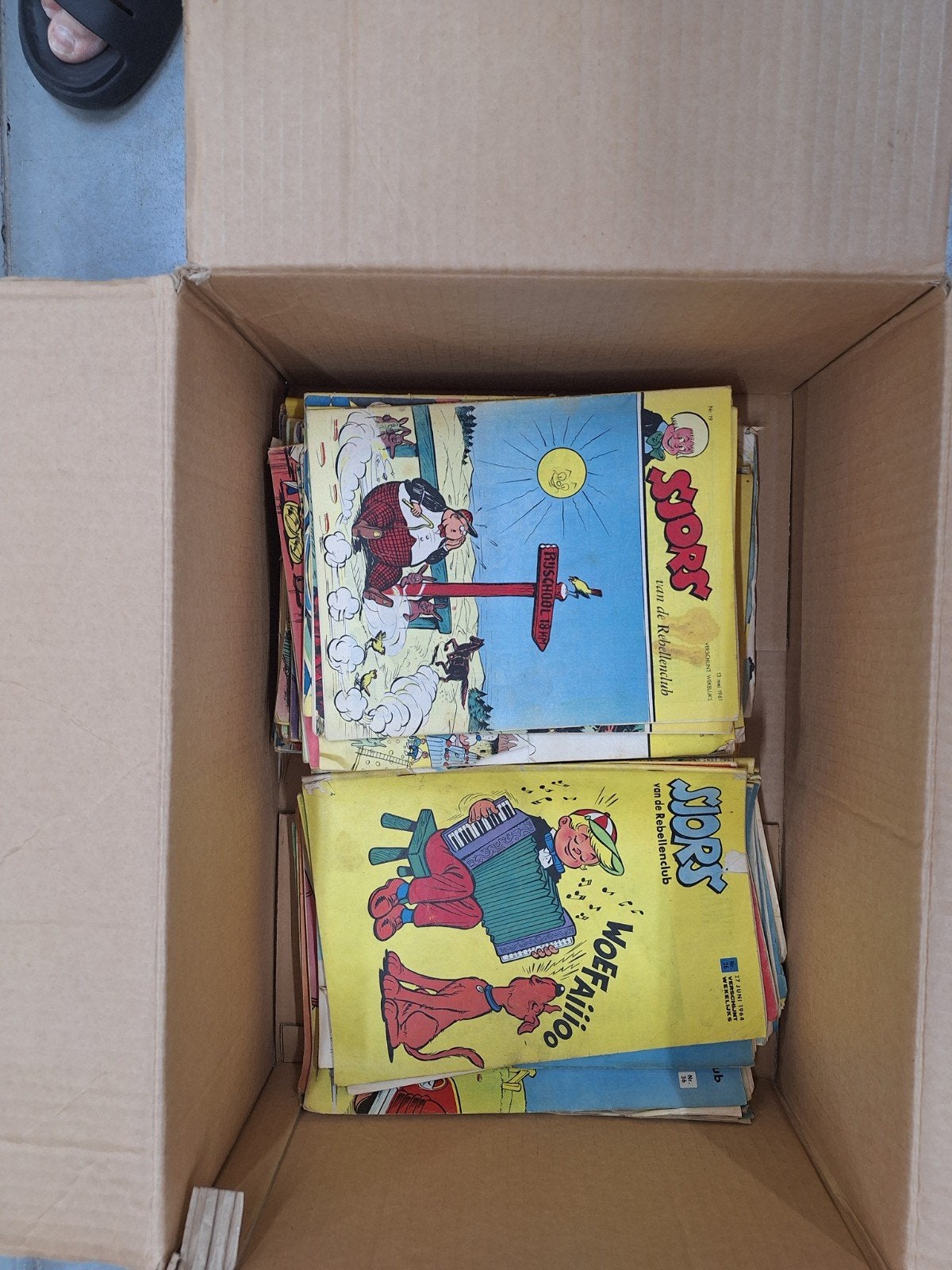 oude stripboeken Sjors, Meerdere comics, Ophalen of Verzenden, Gelezen, Europa