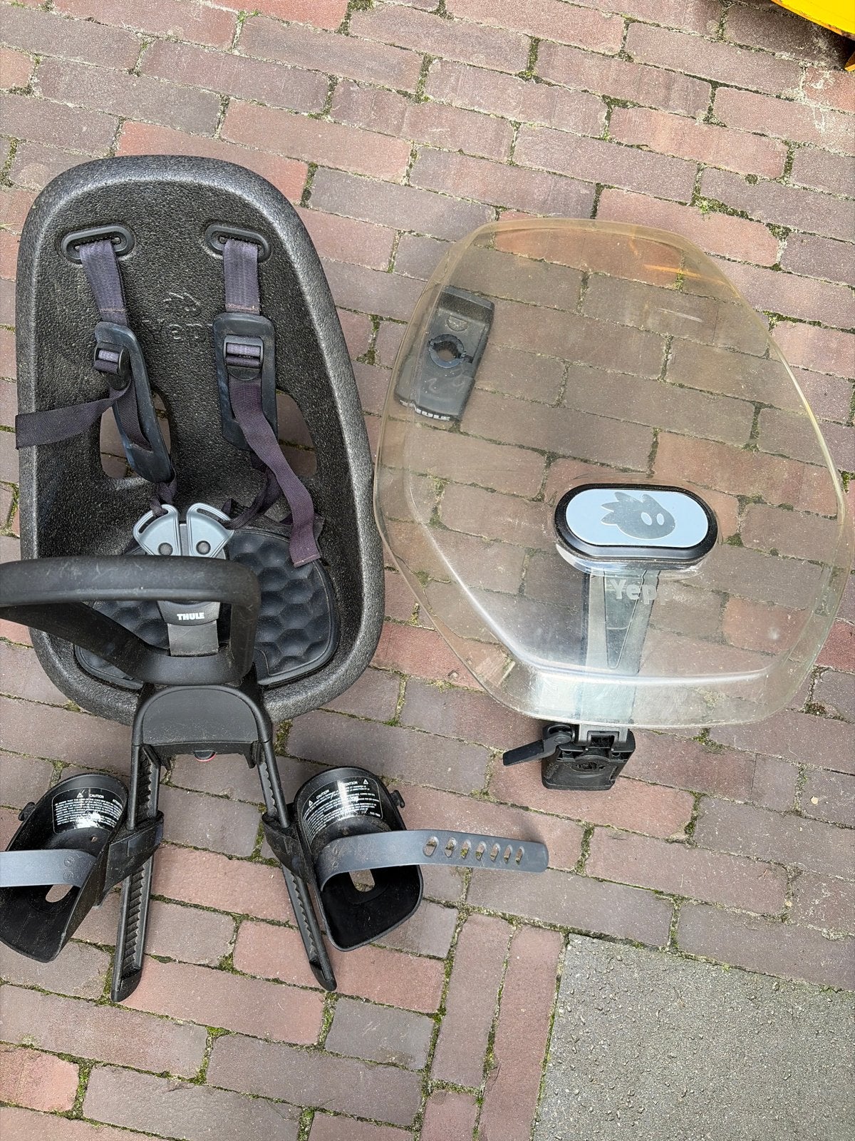 Thule Yepp Nexxt Mini Fietsstoeltje met Windscherm, Ophalen, Voorzitje, 0 t/m 13 kg, Gebruikt