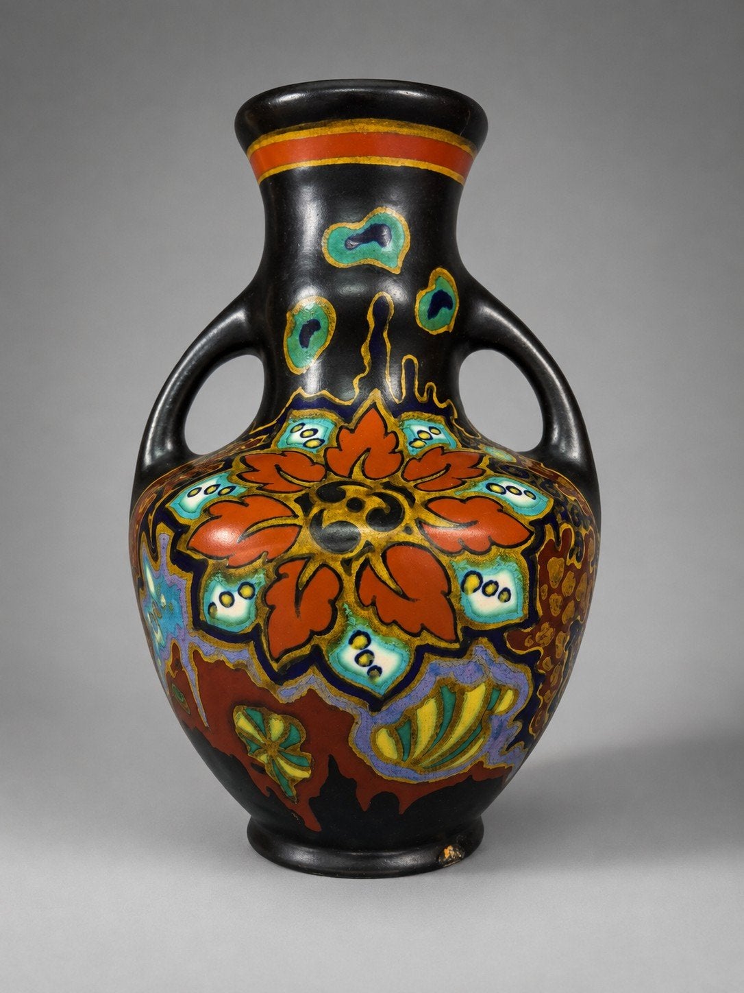 Grote Ivora Gouda 'Princess' oorvaas ca. 1925–1927 – 30 cm, Antiek en Kunst, Ophalen of Verzenden