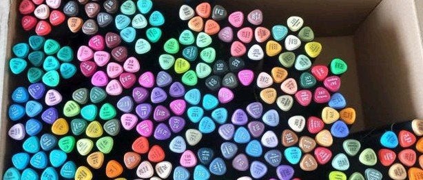 +/- 193 DécoTime twinmarkers en decotrays, Hobby en Vrije tijd, Tekenen, Ophalen of Verzenden, Zo goed als nieuw, Potlood of Stift