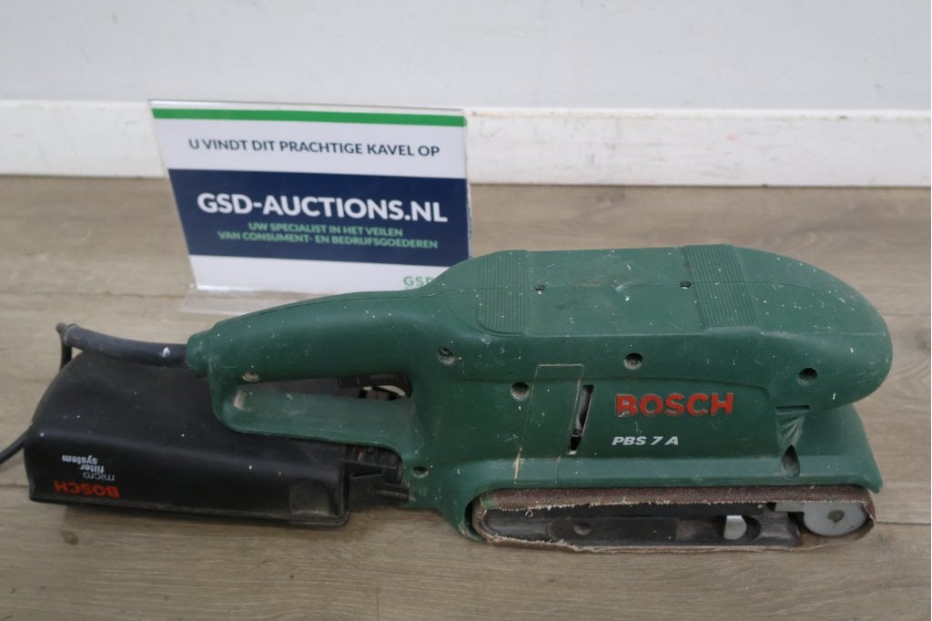 Bosch PBS 7 A Bandschuurmachine, Ophalen of Verzenden, Niet ingevuld, Niet ingevuld, Niet ingevuld