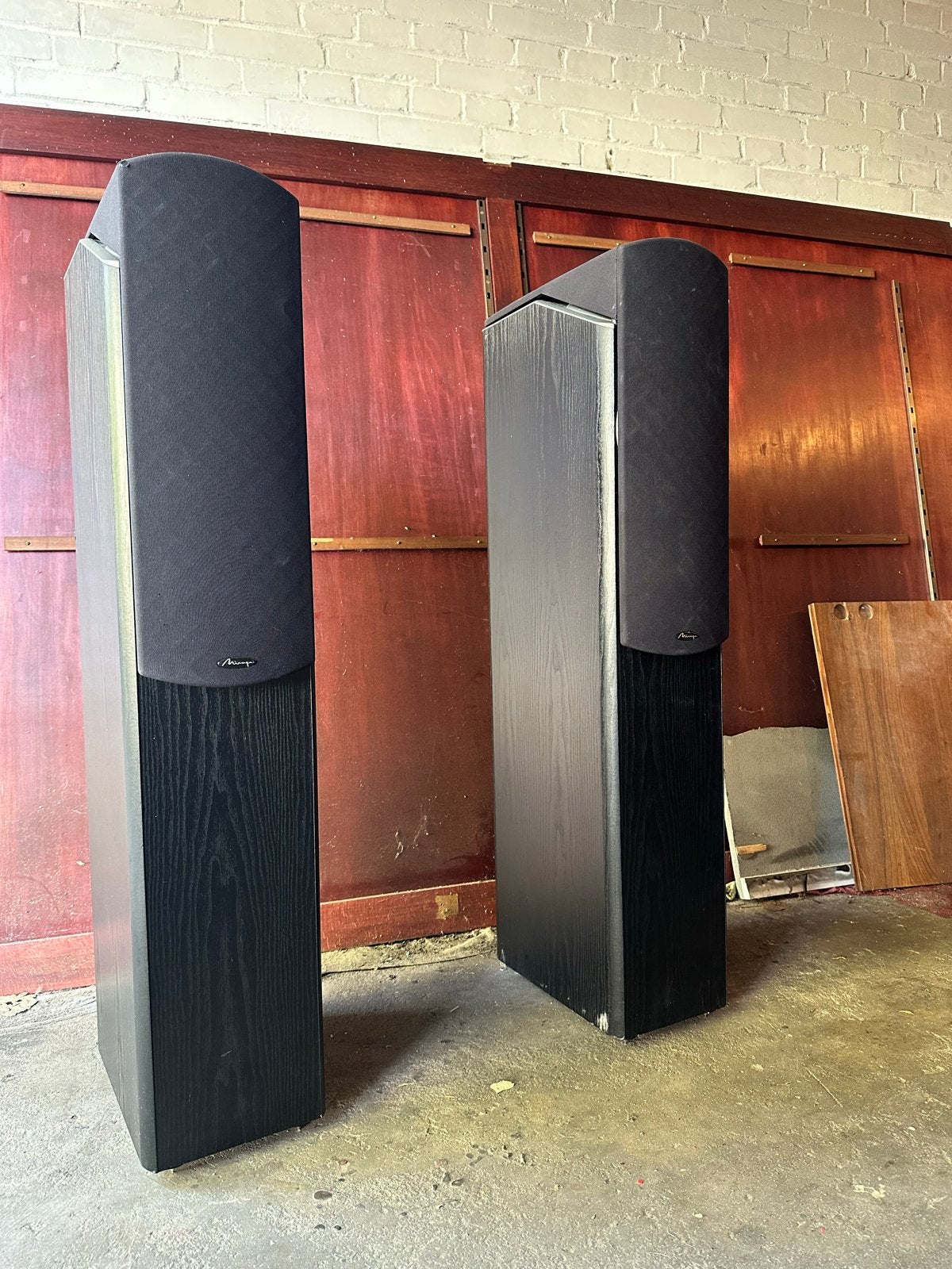 Mirage Omni 250 Vloerstaande Luidsprekers - Zwart Hout, Audio, Tv en Foto, Luidsprekers, Vloerstaande luidspreker, Gebruikt, Basreflex