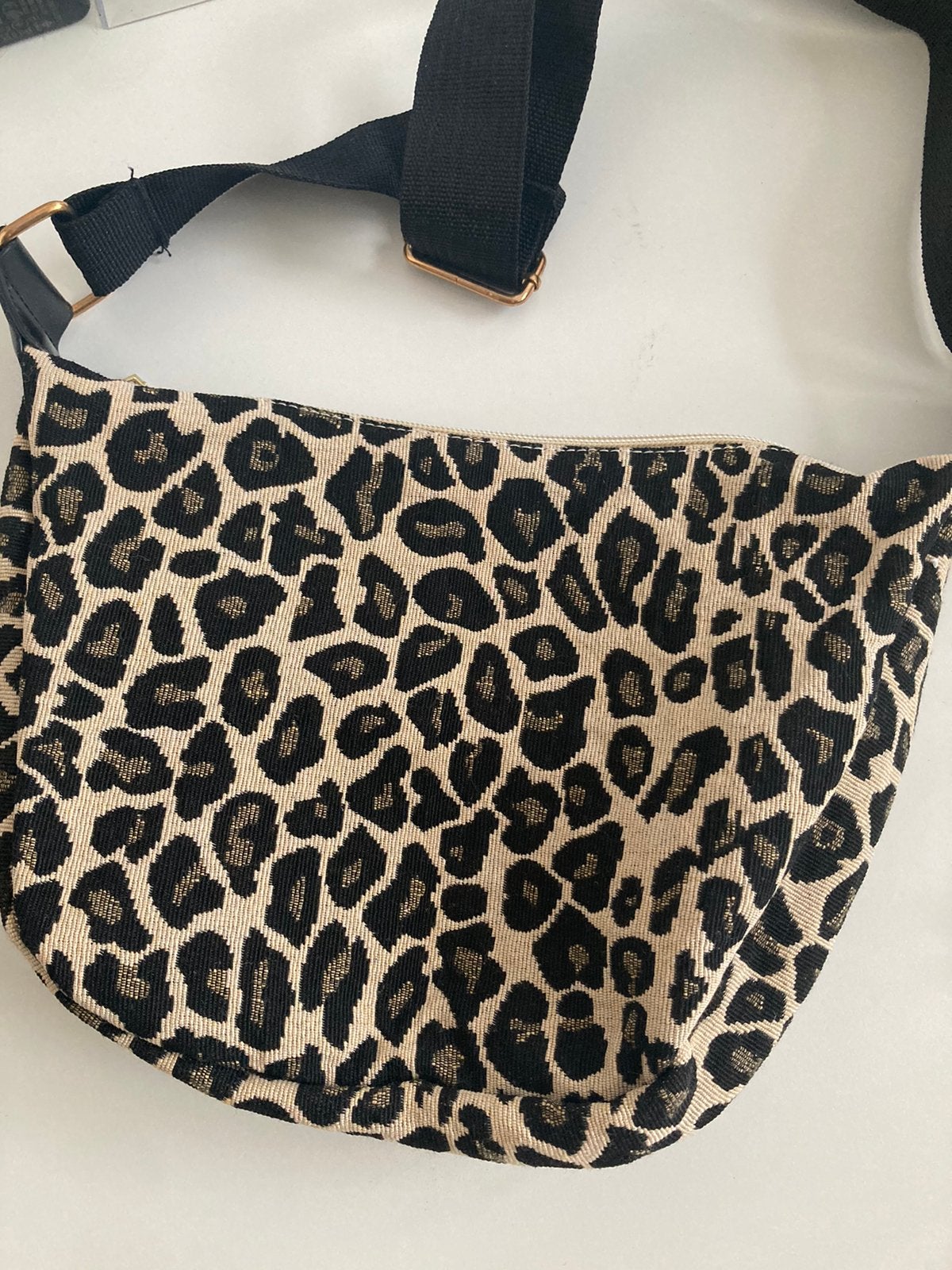 ZGAN Crossbody bag tas met panterprint schoudertas, Ophalen of Verzenden, Zo goed als nieuw